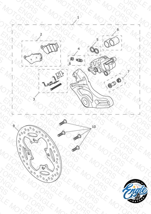 Rear Brake Caliper & Disc