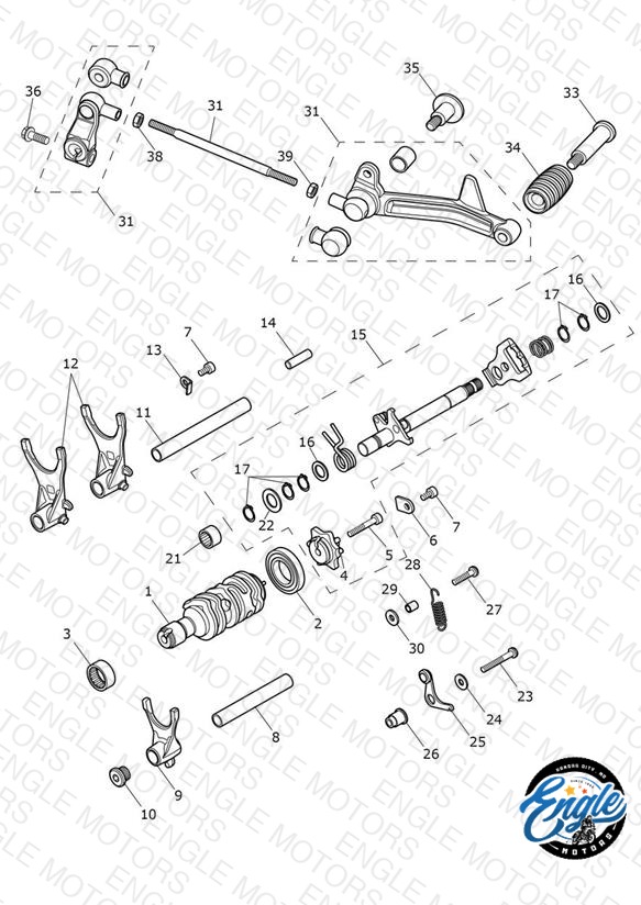 Gear Selectors & Pedal