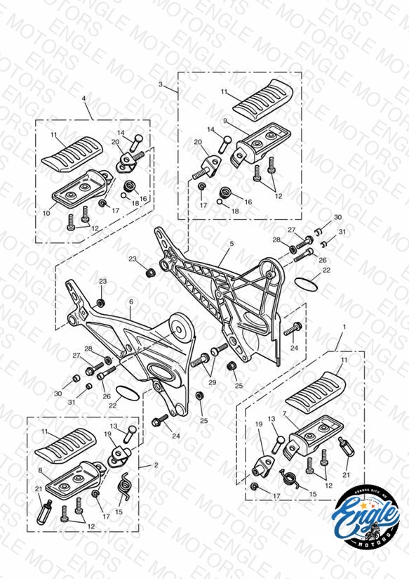 Footrests & Mountings  » 55071