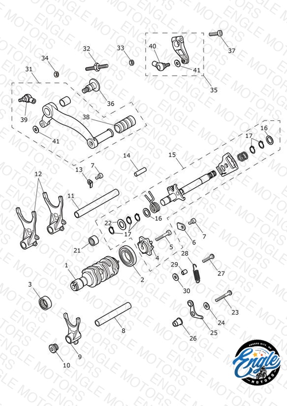 Gear Selectors & Pedal