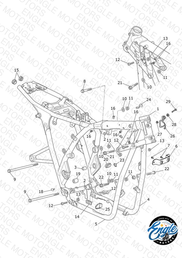 Main Frame Assembly - 914973 > All Expt BR & IN, 917475 > BR & IN Only