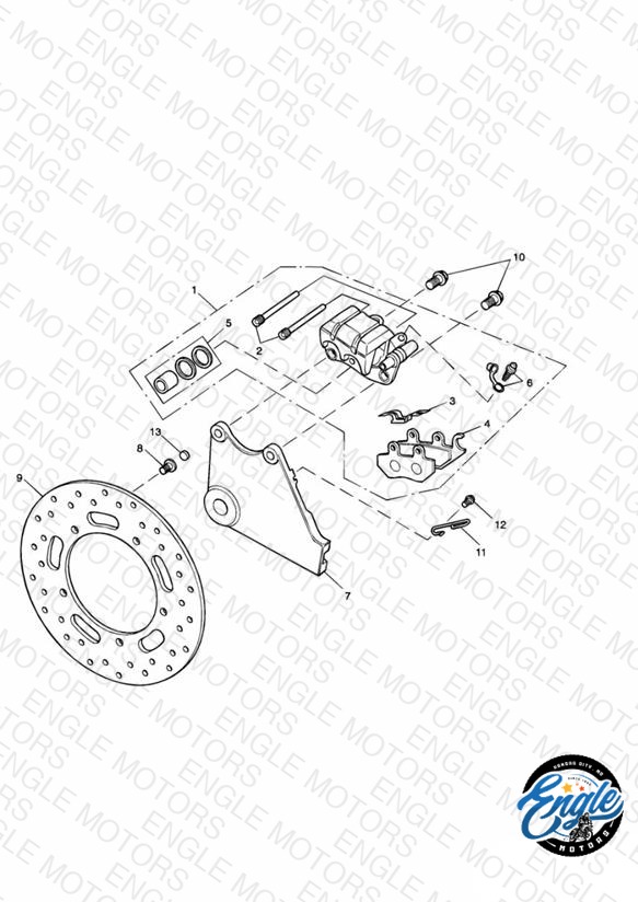 Rear Brake Disc and Caliper