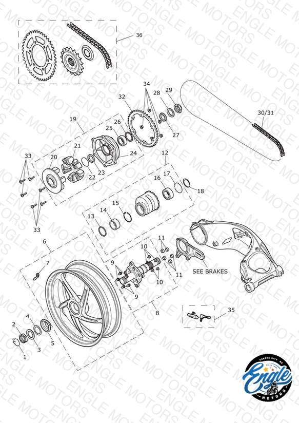 Rear Wheel & Final Drive > 602552