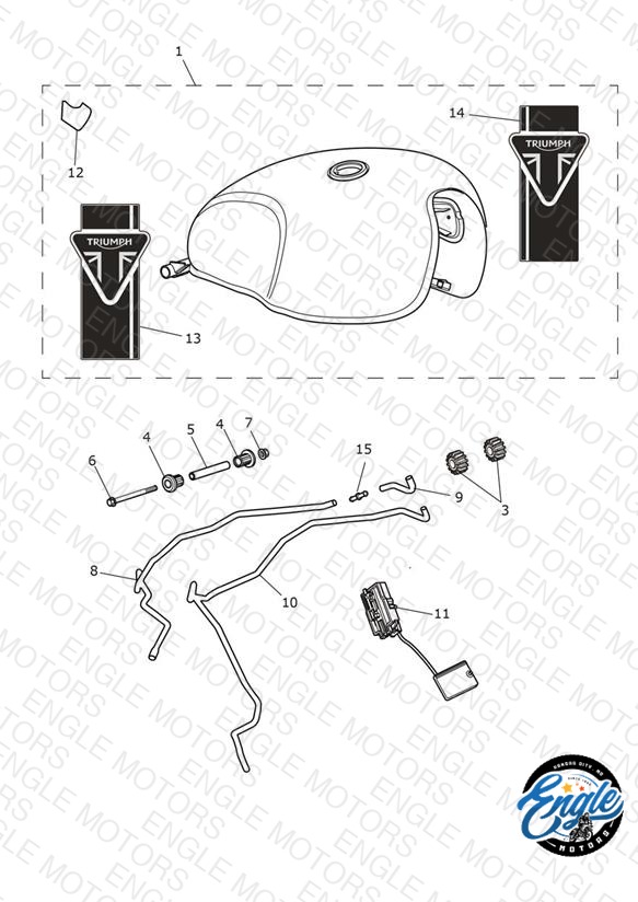 Fuel Tank - Aluminium Silver