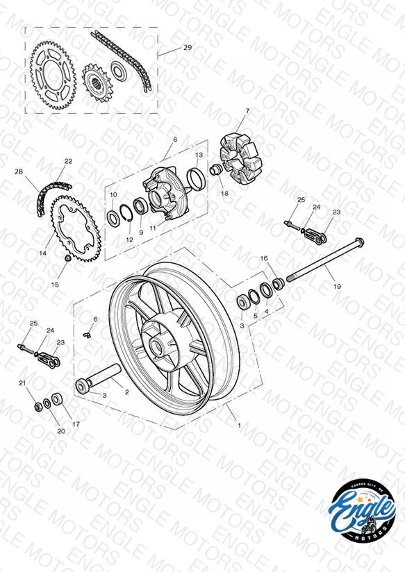 Rear Wheel & Final Drive - Newchurch Only