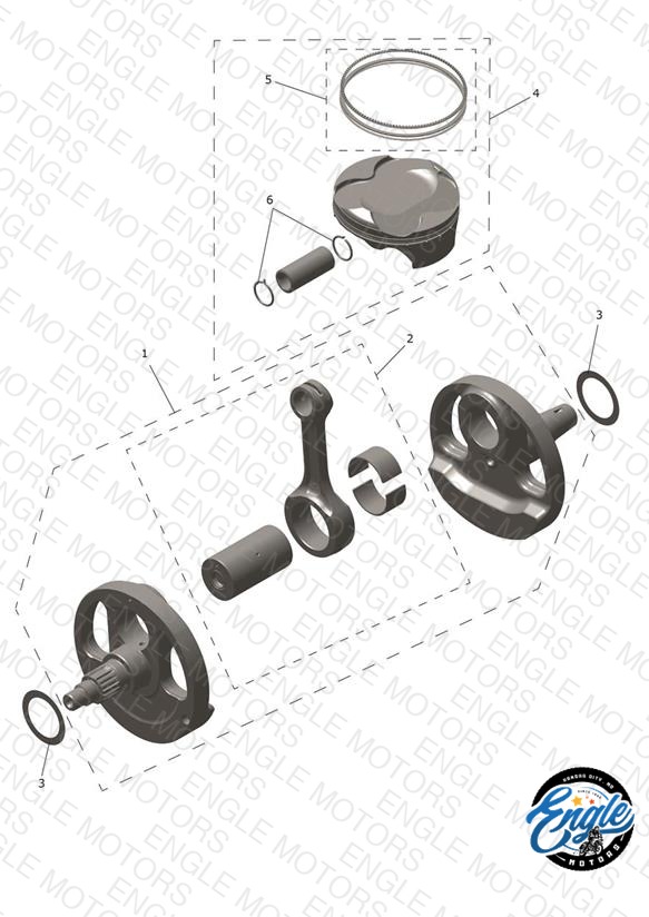 Crankshaft, Connecting Rods & Pistons