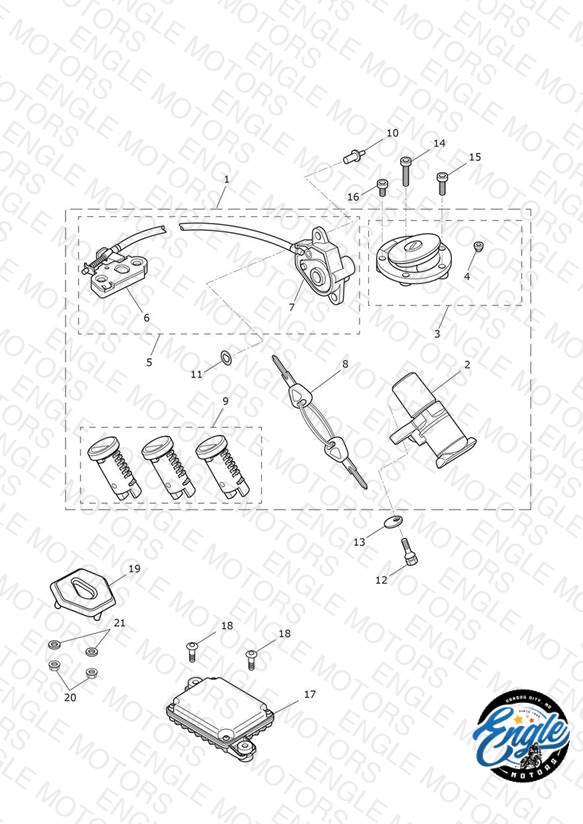 Ignition Switch & Lock Set