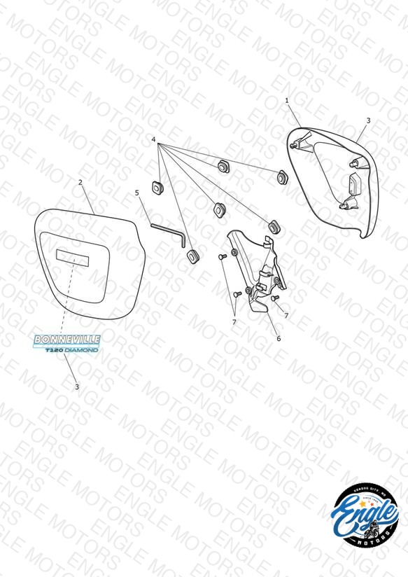 Side Fairing Panels - T120 Diamond
