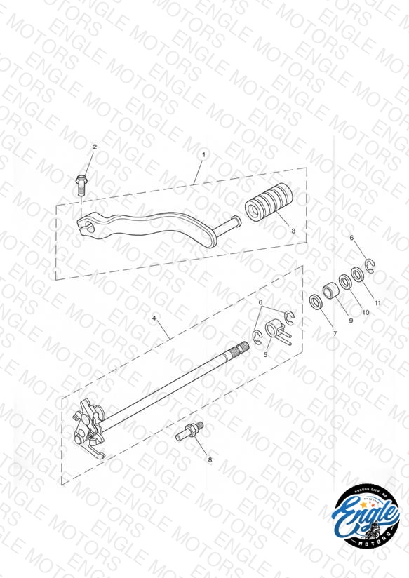 Gear Change Mechanism/Pedal