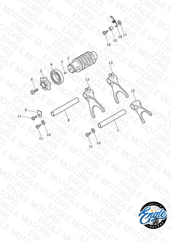 Gear Selector Drum
