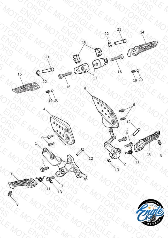 Foot Controls - Dual Seat Version