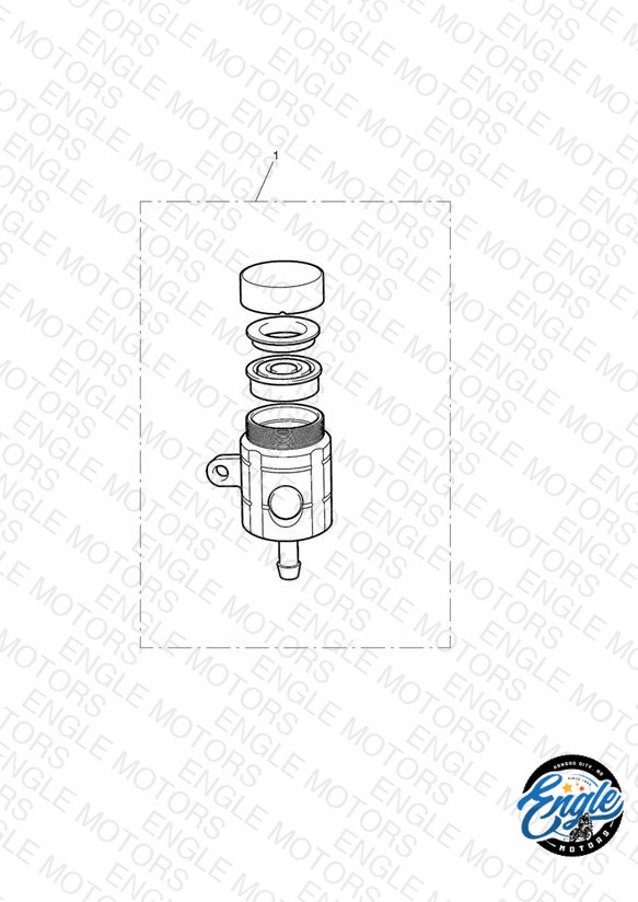 Reservoir, Rear Brake, Type 2
