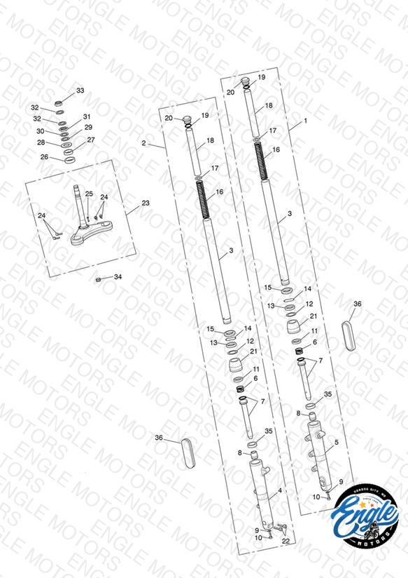 Front Forks & Lower Yoke