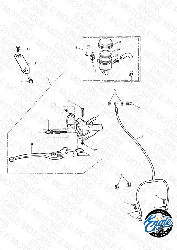 Front Brake Master Cylinder & Hoses >333178