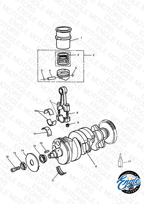 Pistons, Connecting Rods, Pistons & Liners - All variants