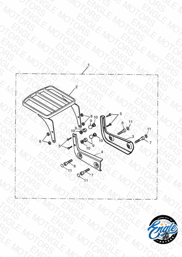 Luggage Rack (Mounting Plate) Kit