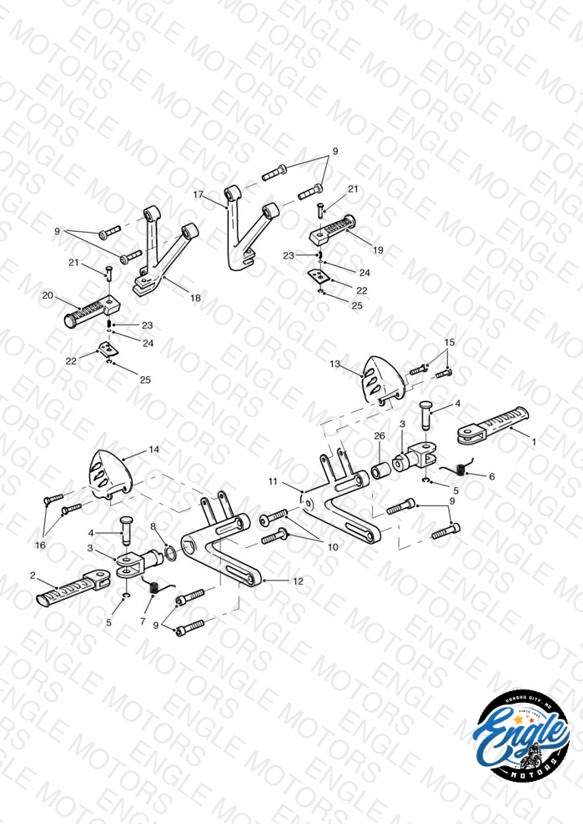 Footrests & Mountings