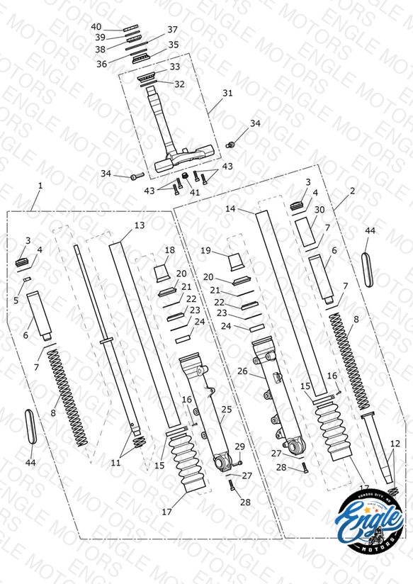 Front Forks & Lower Yokes - 914448 >