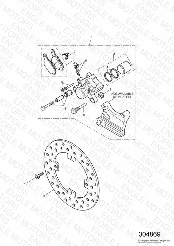 Rear Brake Disc and Caliper