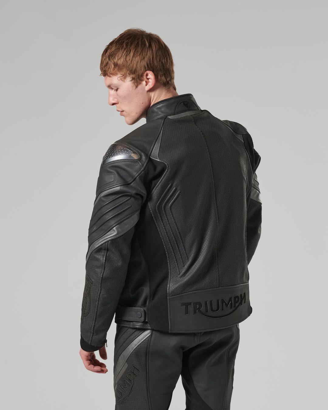 TRIPLE PERFORATED LEATHER JACKET M image 16