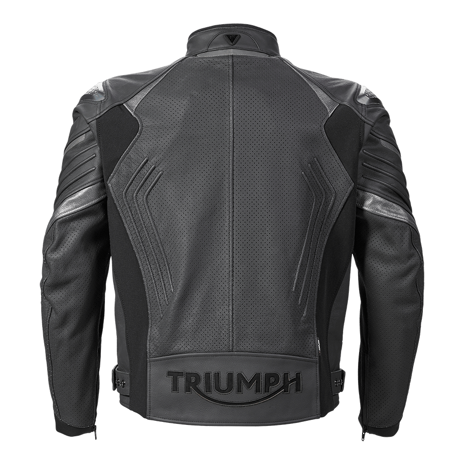 TRIPLE PERFORATED LEATHER JACKET M image 6