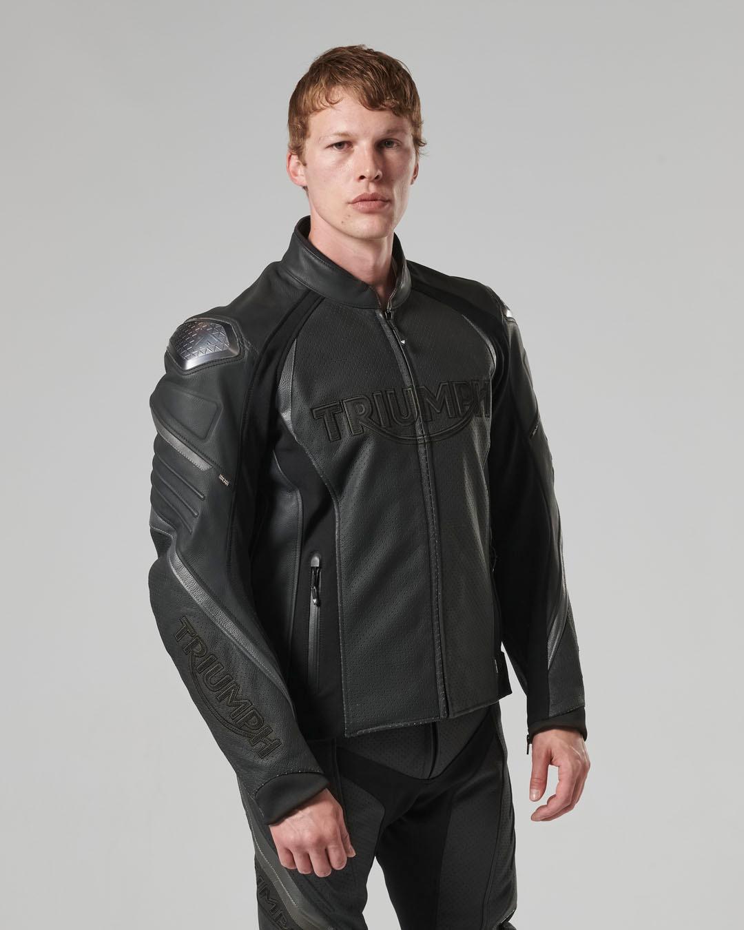 TRIPLE PERFORATED LEATHER JACKET M image 14