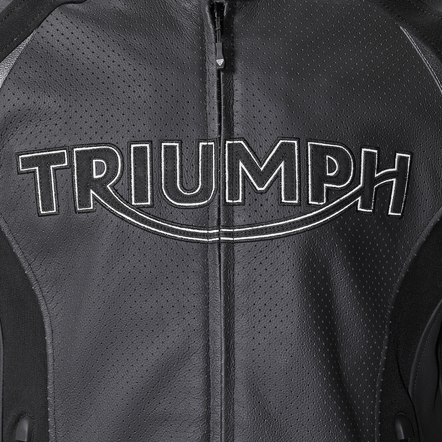 TRIPLE PERFORATED LEATHER JACKET M image 3