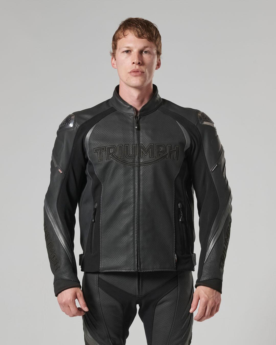 TRIPLE PERFORATED LEATHER JACKET XS image 14