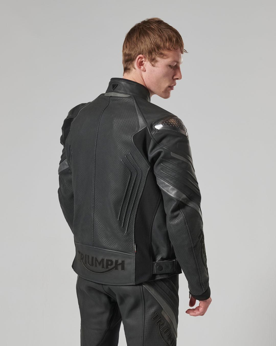 TRIPLE PERFORATED LEATHER JACKET XS image 17