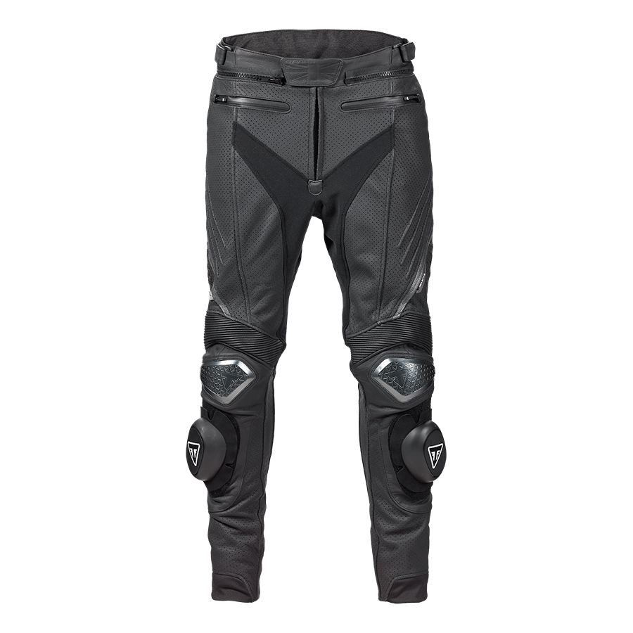 TRIPLE PERFORATED LEATHER PANTS 38 image 1