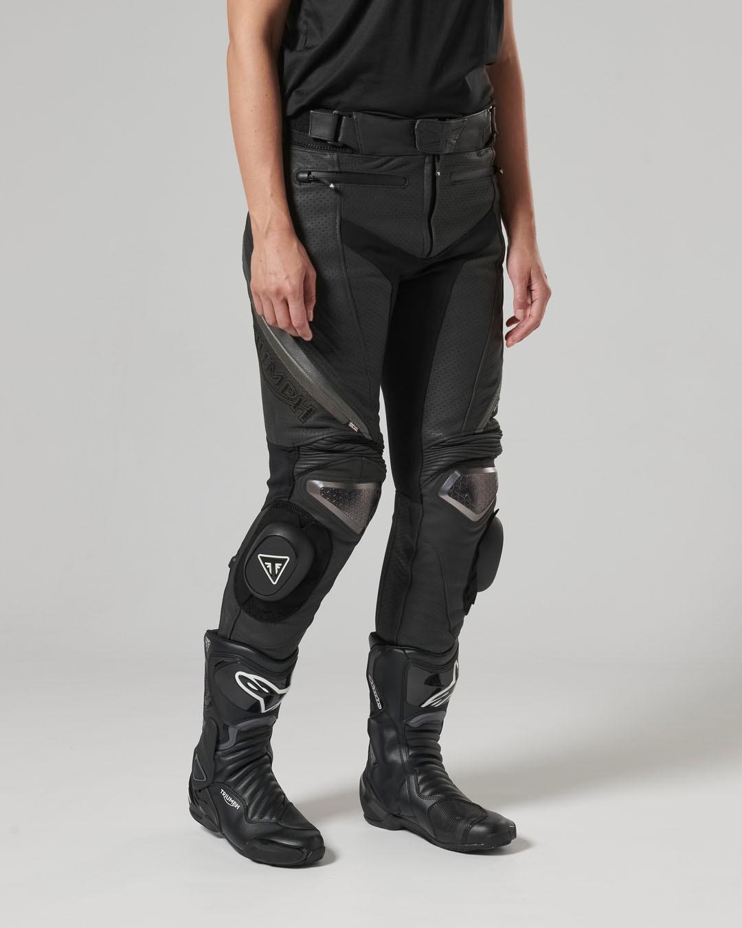 TRIPLE PERFORATED LEATHER PANTS 40 image 7