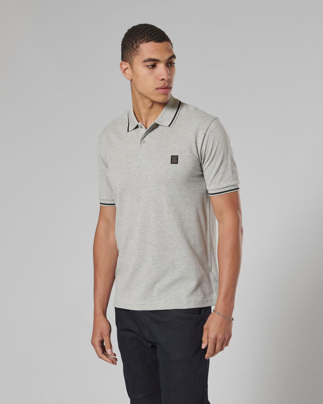 LUSTLEIGH POLO GREY MARL XL image 1