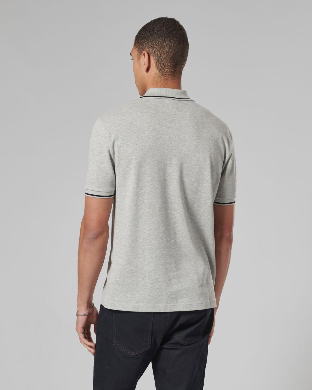 LUSTLEIGH POLO GREY MARL XXL image 4
