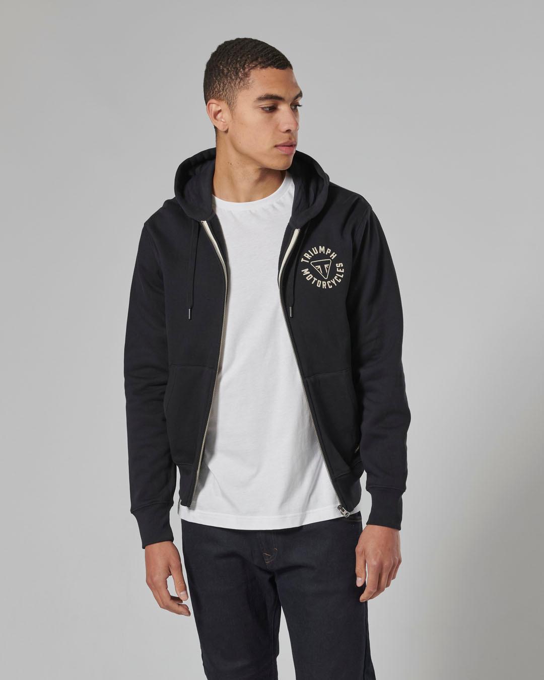 DIGBY FULL ZIP HOODY JET BLACK L image 7
