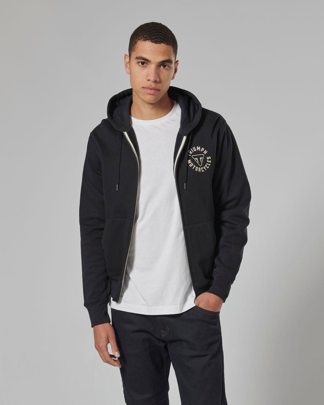 DIGBY FULL ZIP HOODY JET BLACK L image 5