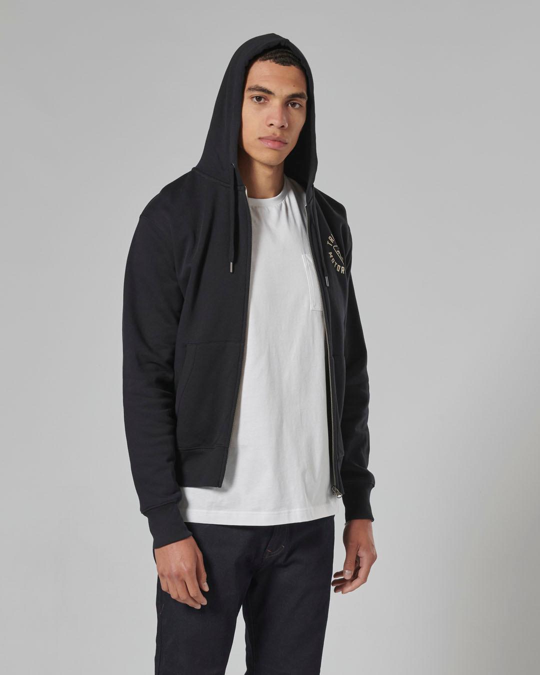 DIGBY FULL ZIP HOODY JET BLACK XL image 4