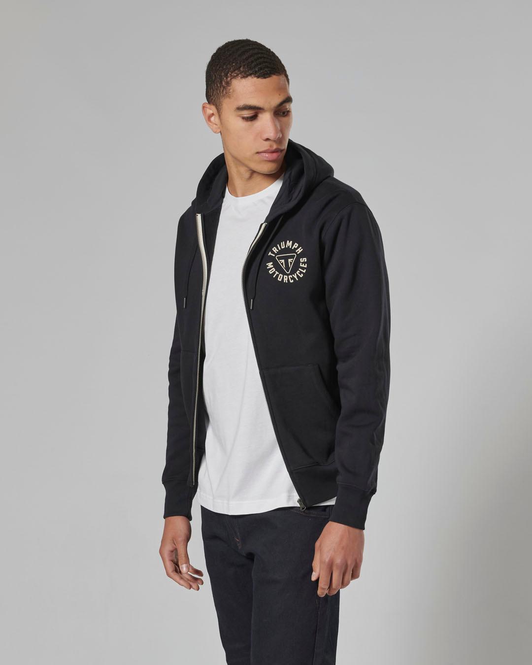 DIGBY FULL ZIP HOODY JET BLACK XL image 3