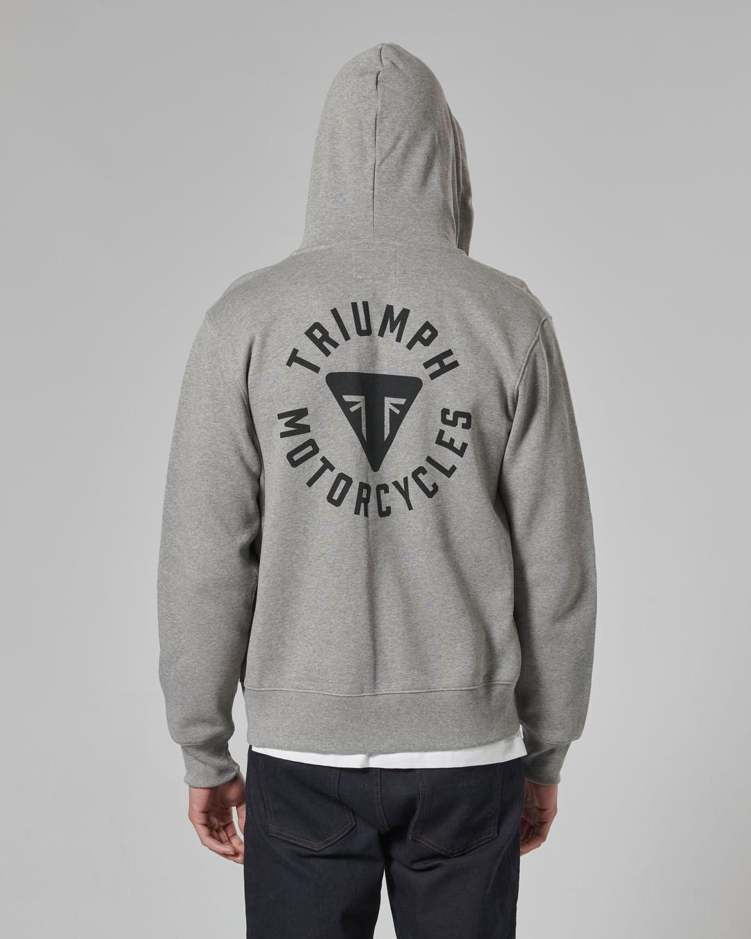 DIGBY FULL ZIP HOODY GREY MARL L image 8