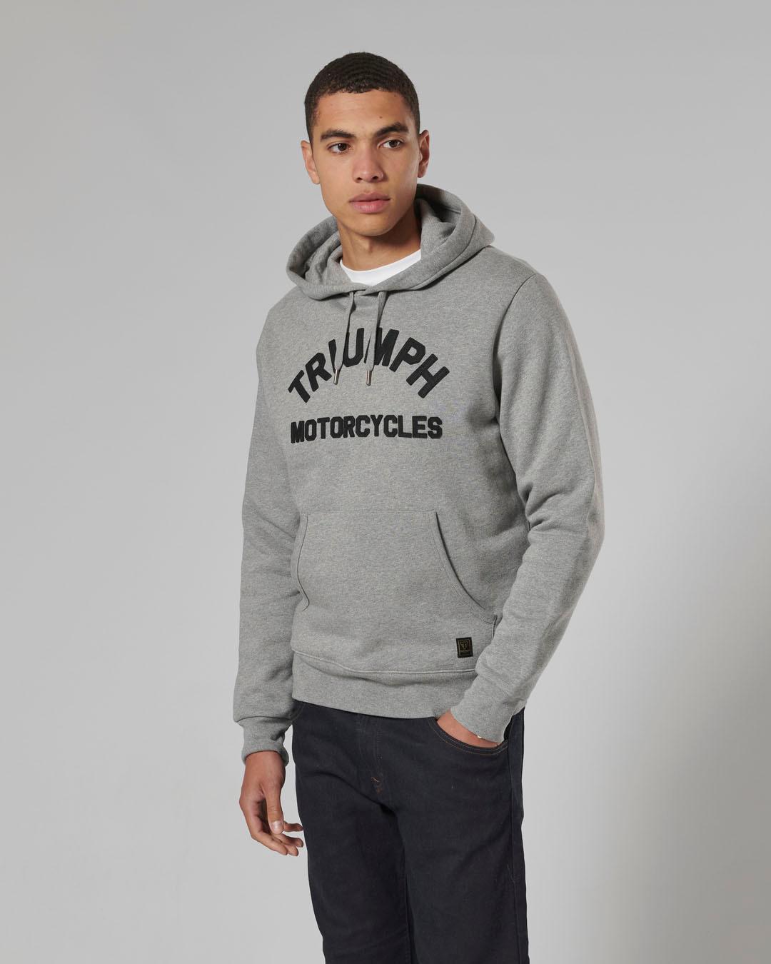 CARRICK PULL-ON HOODIE GREY MARL XL image 5