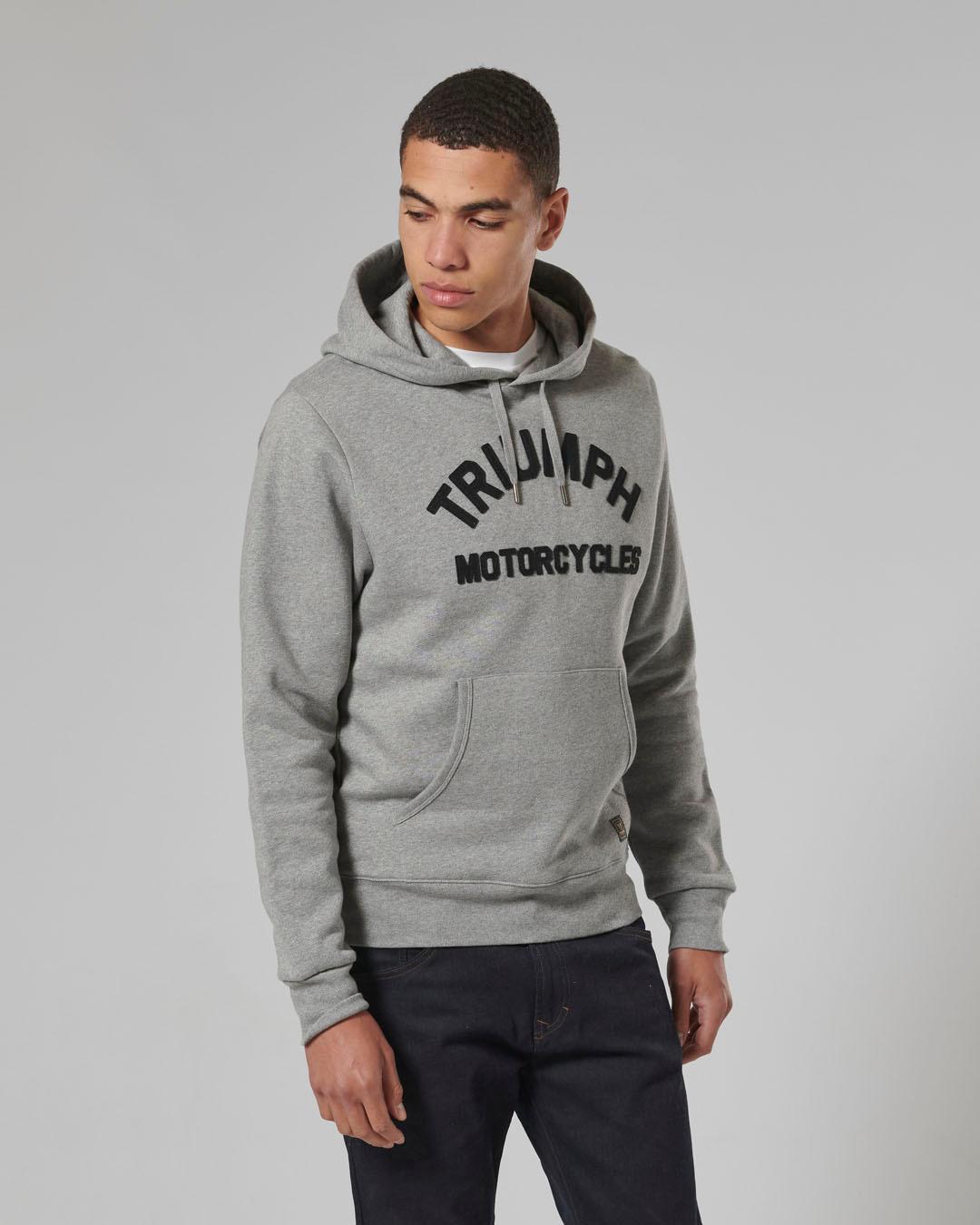 CARRICK PULL-ON HOODIE GREY MARL XXL image 8