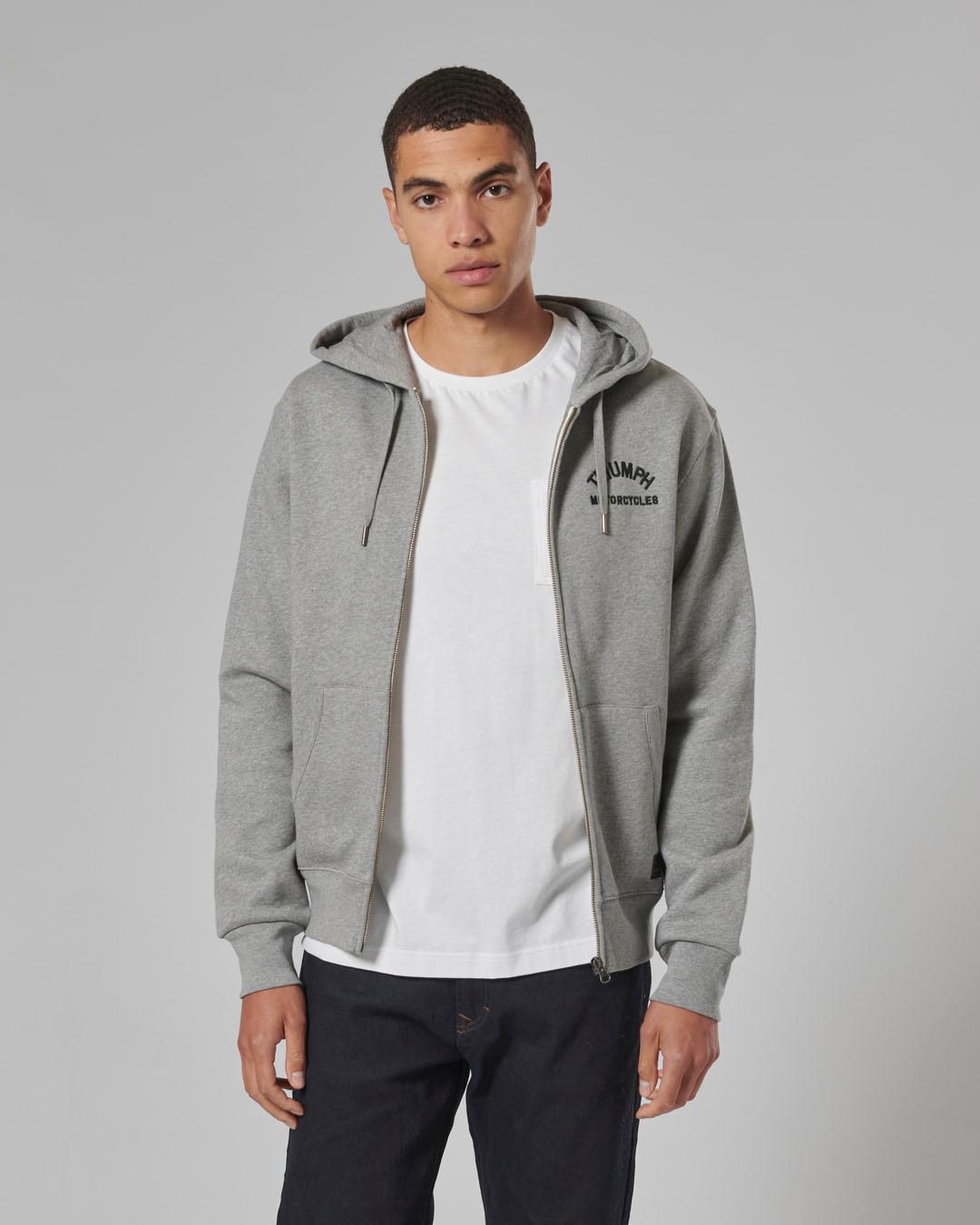 Dolan Full Zip Sweat Grey Marl photo 6