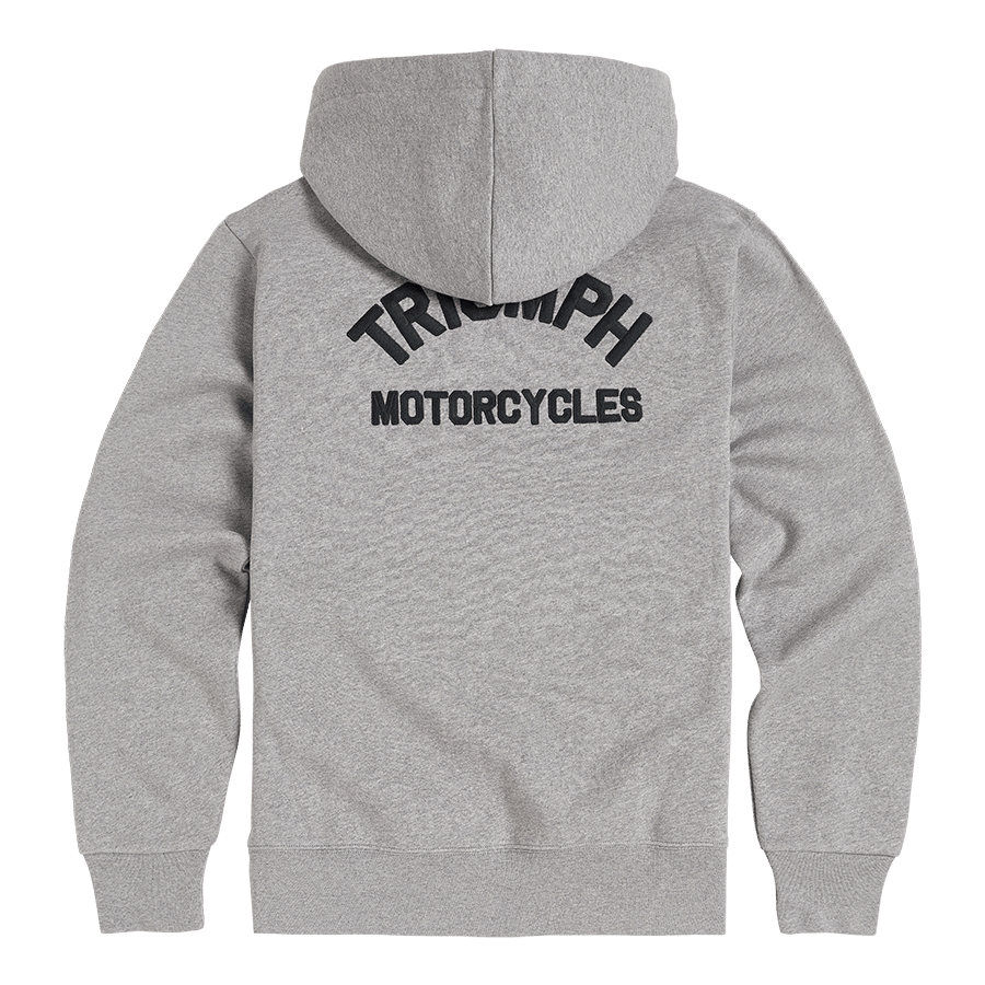 DOLAN FULL ZIP HOODIE GREY MARL XXL image 3