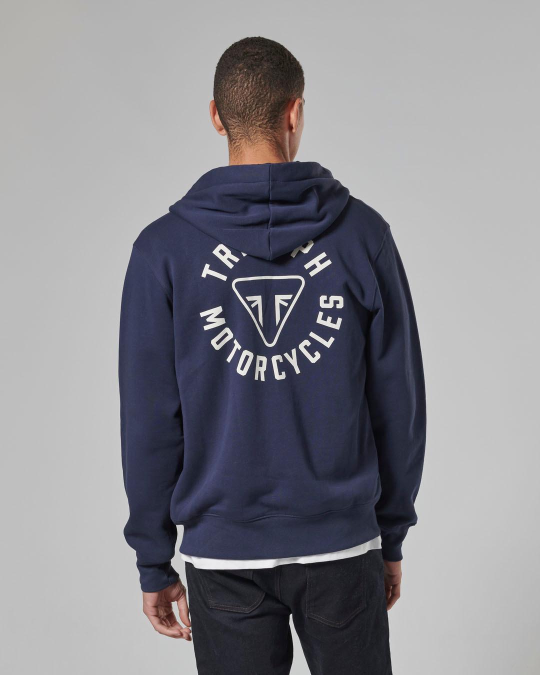 DIGBY FULL ZIP-HOODIE NAVY / BONE XL image 6