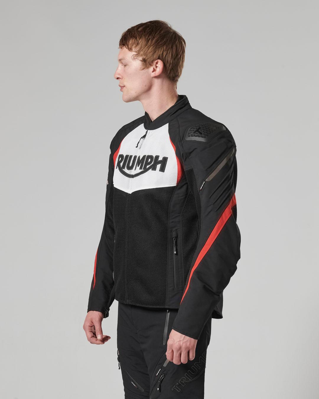TRIPLE SPORTS MESH JACKET BLACK / WHITE / RED XL image 5