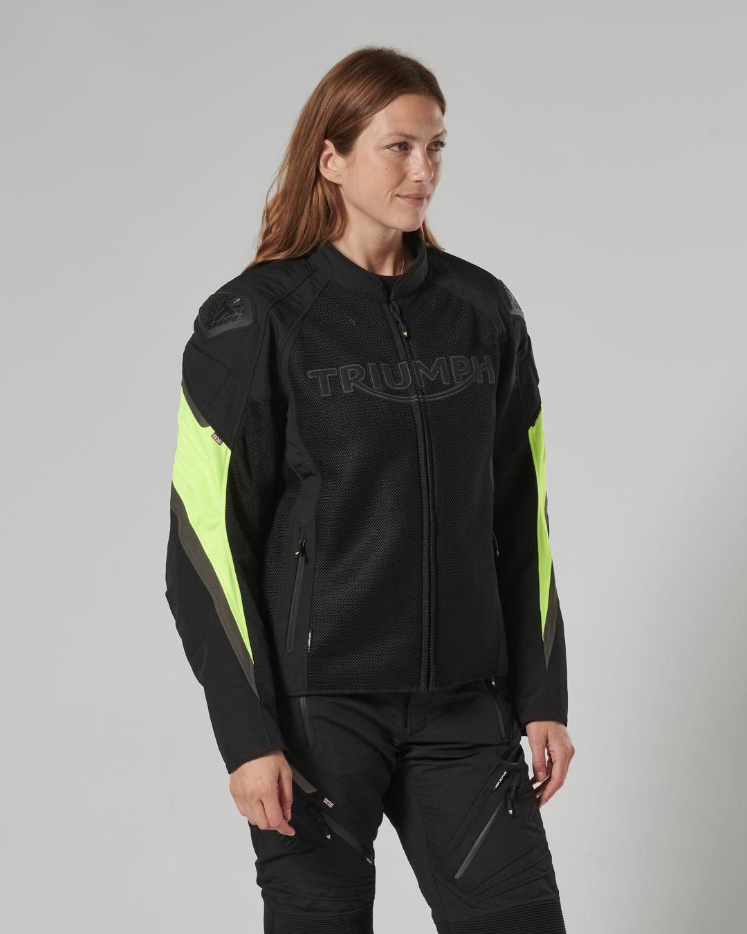 TRIPLE MESH JACKET - BLACK / FLURO XL image 10
