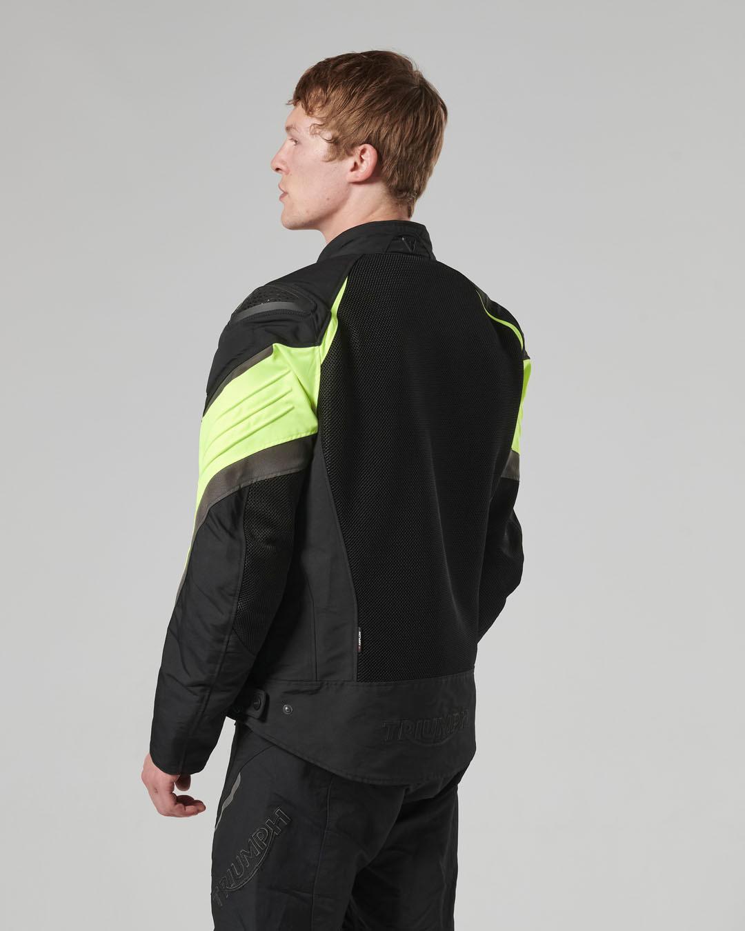 TRIPLE MESH JACKET - BLACK / FLURO XL image 8