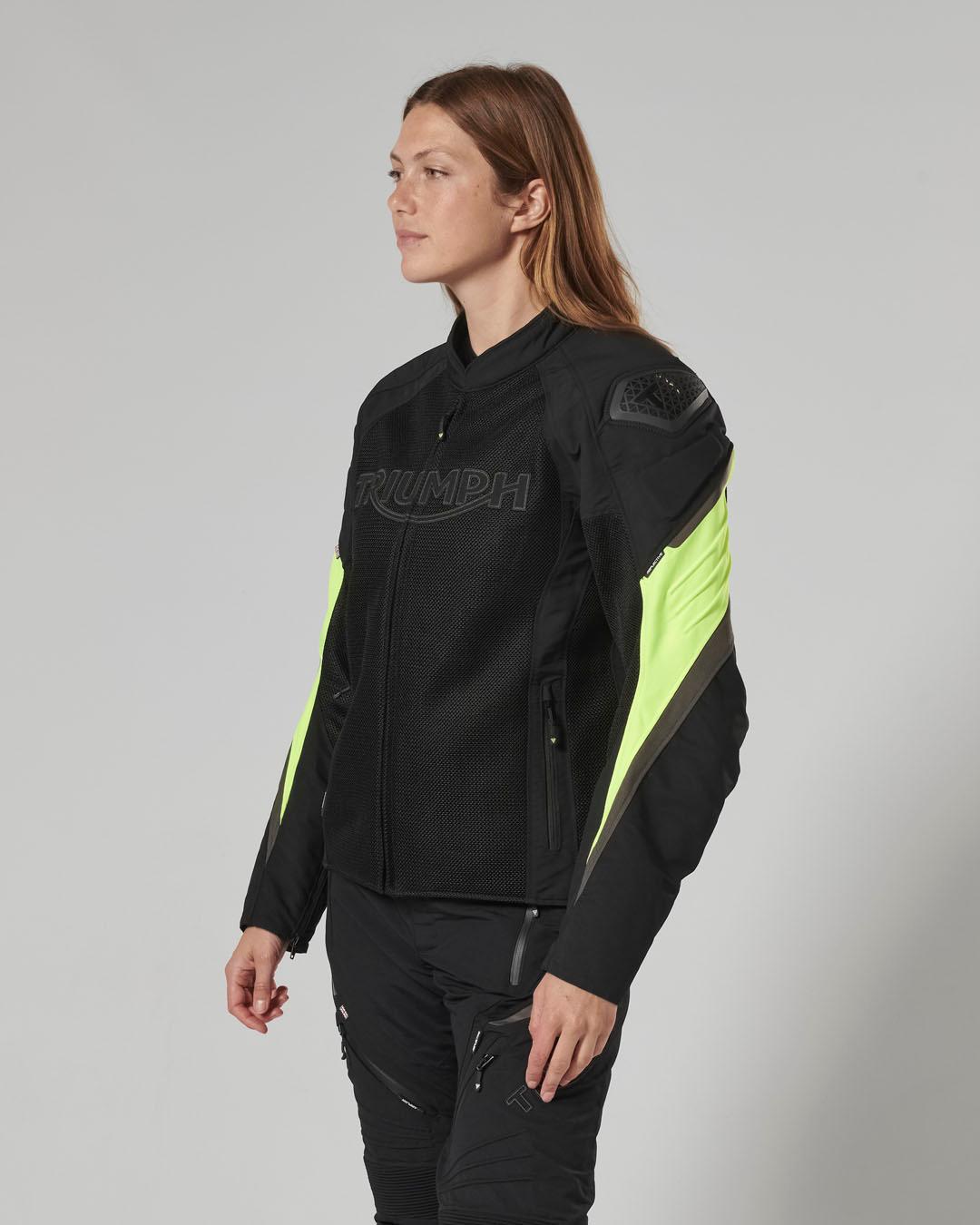 TRIPLE MESH JACKET - BLACK / FLURO XL image 16