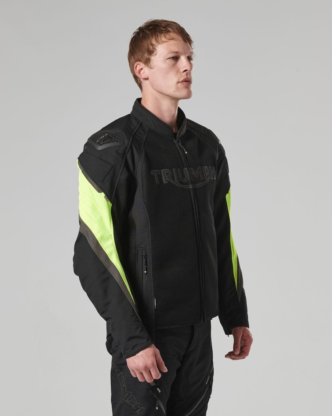 TRIPLE MESH JACKET - BLACK / FLURO XL image 11