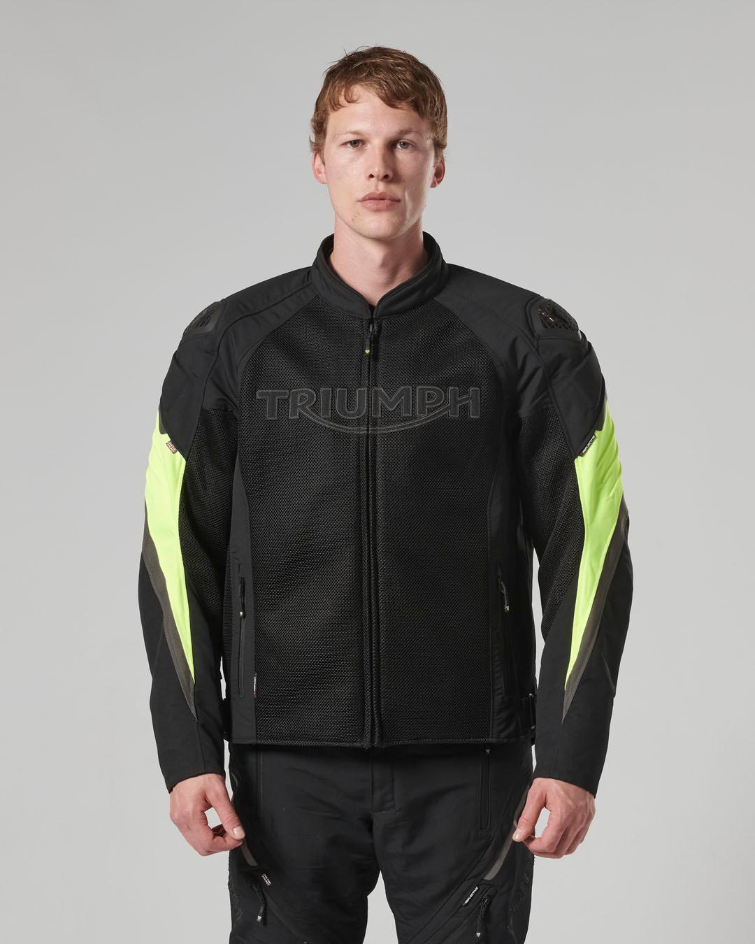 TRIPLE MESH JACKET - BLACK / FLURO XL image 9