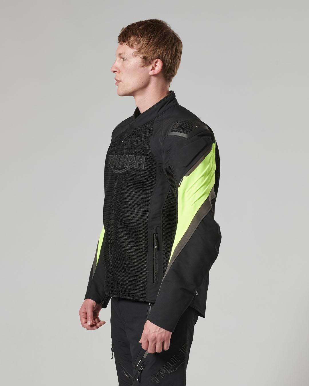 TRIPLE MESH JACKET - BLACK / FLURO XL image 14